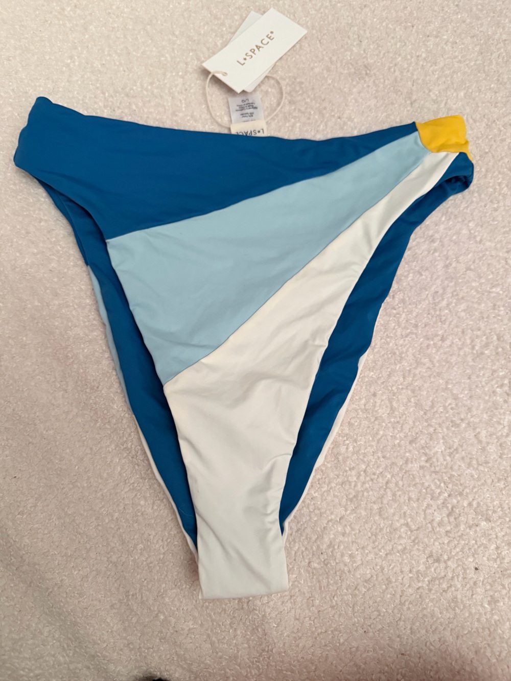 l*space Blue Two-Tone Bikini Bottom